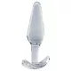 Clarity Utopian Floret - gläserner Analplug (transparent)