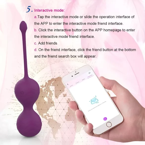 Lonely Winni - App-gesteuertes Vibro-Ei (Pink)