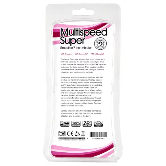 Lonely Multispeed - Stabvibrator (schwarz)