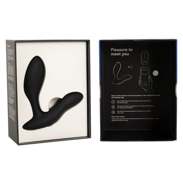 We-Vibe Vector+ - Wiederaufladbarer smarter Anal-Vibrator (schwarz)