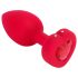 b-vibe heart - Wiederaufladbarer Analvibrator mit Fernbedienung (rot)