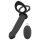 Black Velvet Double F - Analdildo mit Gurt (schwarz)