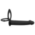 Black Velvet Double F - Analdildo mit Gurt (schwarz)