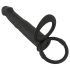Black Velvet Double F - Analdildo mit Gurt (schwarz)