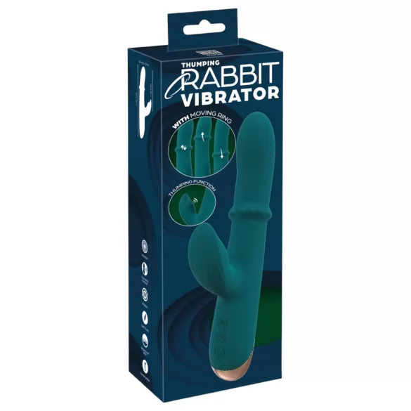 You2Toys Thumping Rabbit - vibrierender Ring (türkis)