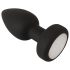 ANOS - Leuchtender, vibrierender Analplug (schwarz)