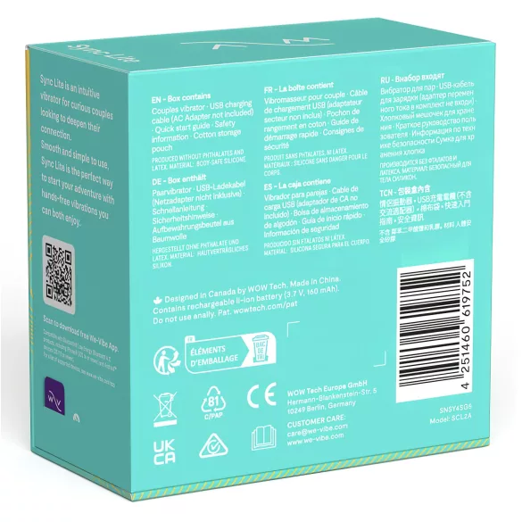 We-Vibe Sync Lite - Paarvibrator mit App- und Fernbedienungssteuerung (grün)