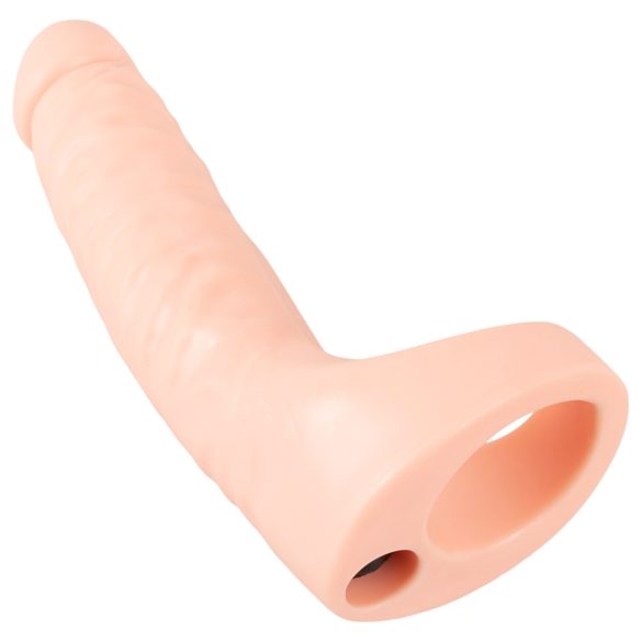 Realistixxx Double Fucker - anlegbarer Analvibrator (naturfarben)