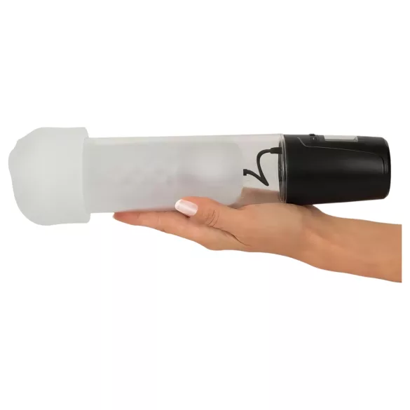 Mister Boner - Akku-betriebene, automatische Penispumpe (schwarz-transparent)