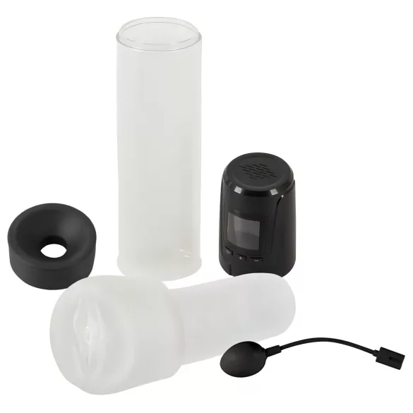 Mister Boner - Akku-betriebene, automatische Penispumpe (schwarz-transparent)