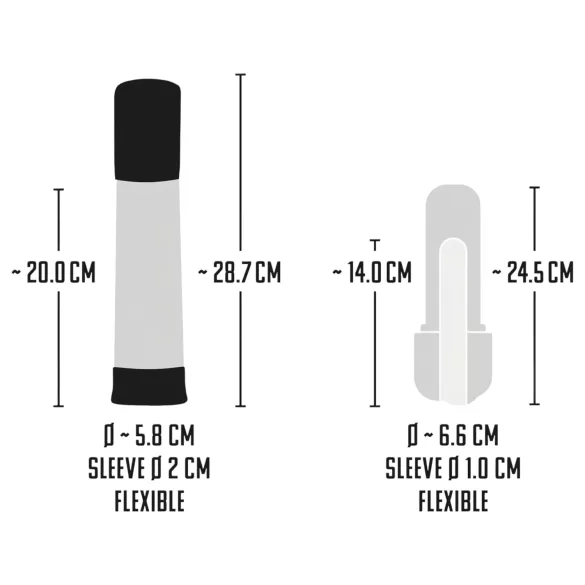 Mister Boner - Akku-betriebene, automatische Penispumpe (schwarz-transparent)
