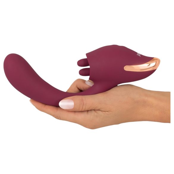 Javida - Zungen 2in1 Vibrator (rot)