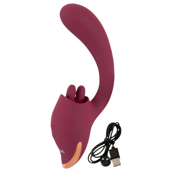 Javida - Zungen 2in1 Vibrator (rot)