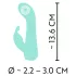 Cuties Mini 4 - Akku, wasserdichter Hasenvibrator (grün)