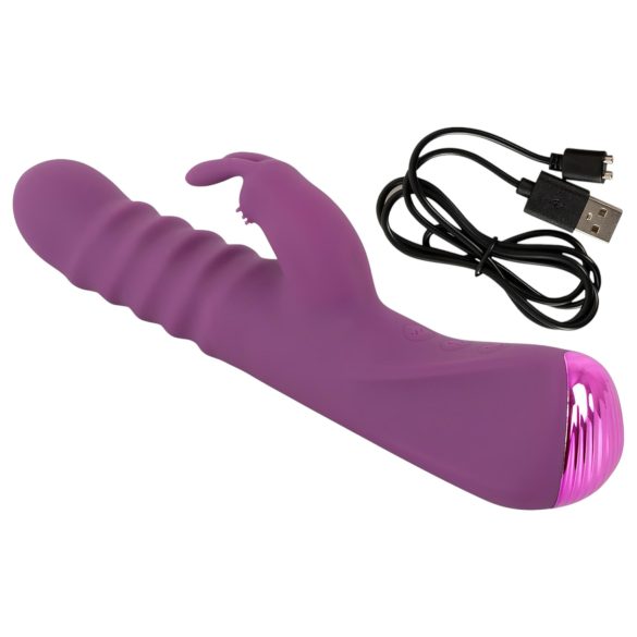 Javida - Stoßvibrator mit Klitorisarm (lila)
