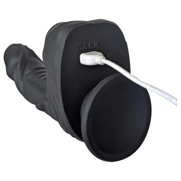 Naked Addiction - Realistischer Stoß-Vibrator (schwarz)