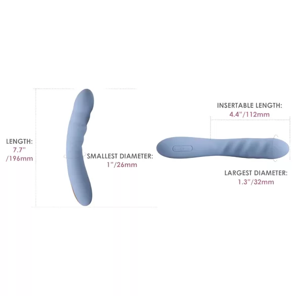 Svakom Ava Neo - App-gesteuerter Stoßvibrator (blau)