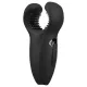 Rebel - Vibrationspenisring mit beweglichem Arm (schwarz)