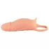 Realistixxx - Natürliches Penis-Manschette mit Vibration und Eierschleife