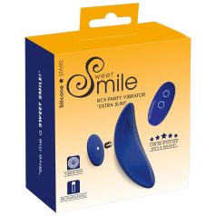 Smile - extra dünner, fernsteuerbarer Slip-Vibrator (blau)
