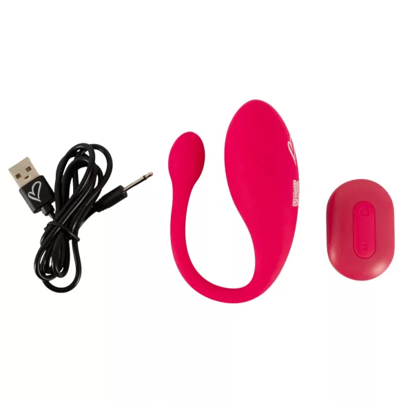 Beau Coeur Koral - Vibrations-Ei mit Fernbedienung (Pink)