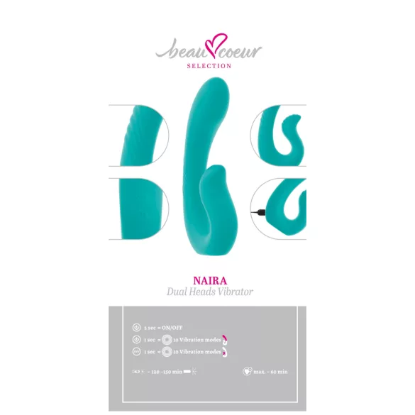 Beau Coeur Naira - G-Punkt- und Klitorisstimulator Vibrator (grün)
