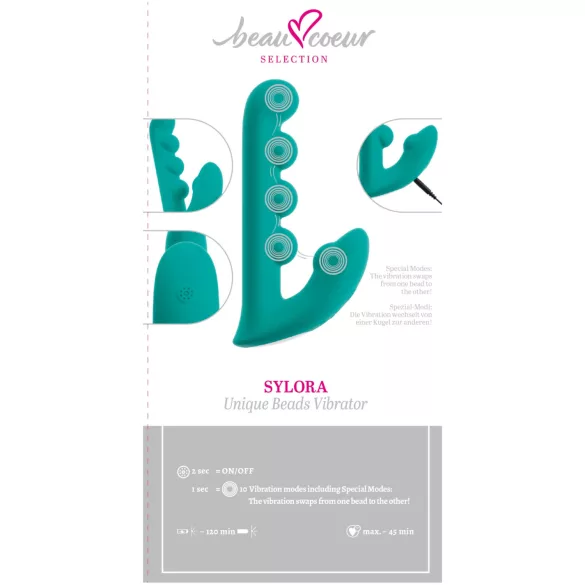 Beau Coeur Sylora - Perlen‑2in1‑Vibrator (grün)