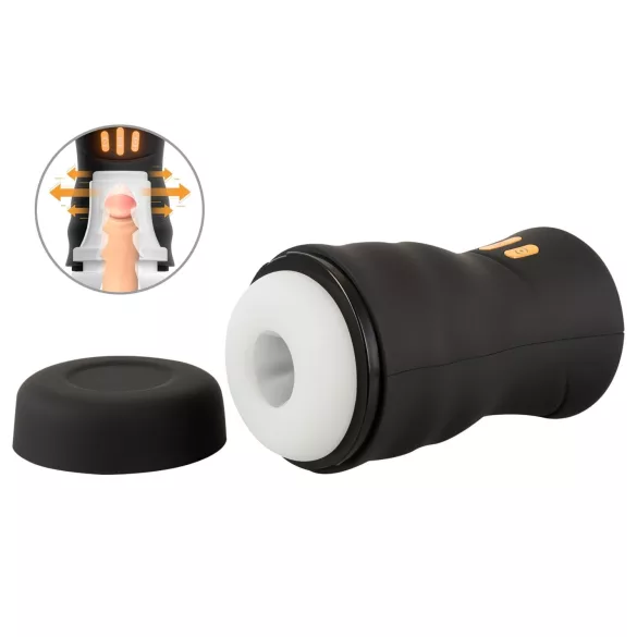 You2Toys Gyro - drehender, vibrierender Masturbator (schwarz)