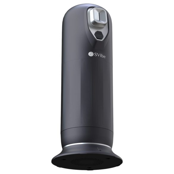 Snail Vibe Jet - Stößender Masturbator mit Heizfunktion (schwarz)