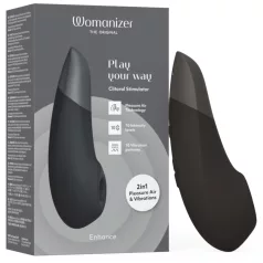   Womanizer Enhance 2in1 Luftwellen‑Klitorisstimulator + Vibrator (schwarz)