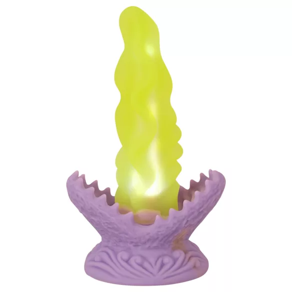 Beasty Cocks Leidenschaftliche Pflanze - Leuchtender Dildo (Grün)