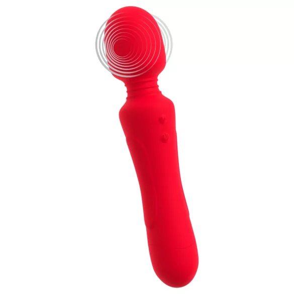 Sweet Smile - Akku-betriebener, wasserfester Wand-Vibrator (rot)