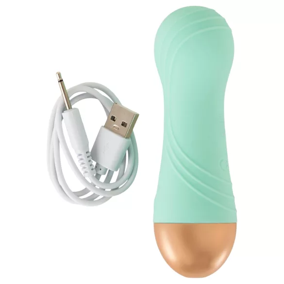 Cuties - wiederaufladbarer, wasserdichter Mini-Vibrator (grün)