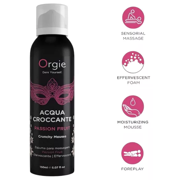 Orgie Acqua Croccante - Massage-Schaum Passionsfrucht (150ml)