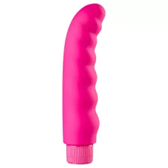 Baseks - welliger Vibrator (rosa) - 16 cm