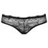 Obsessive Frivolla - pikante schwarze Damen-Spitzenpanty - L/XL