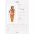 Obsessive Xenita - Transparenter BH-Set mit Muster (Grau) - L/XL