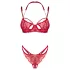 Obsessive Matildea - Spitze BH-Set (Rot) - L/XL