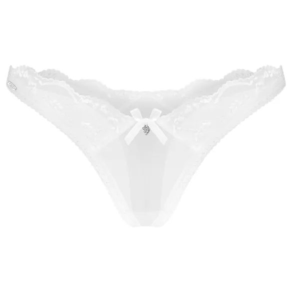 Obsessive Weddya - Spitzen‑String (weiß) - L/XL
