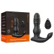 Erospace Men's Play - auf- und abbewegender Prostata-Vibrator (schwarz)