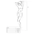 Passion BS017 - Rosenmuster Netz-Set (weiß) - S-L