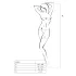 Passion BS024 - Netz-Set mit Herzmuster (Weiß) - S-L