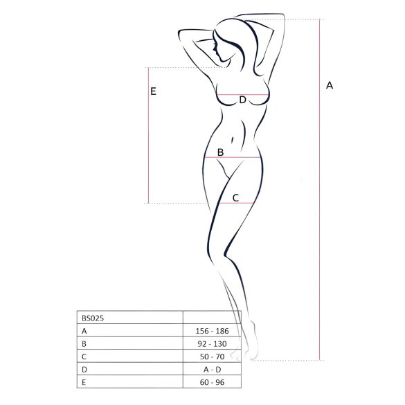 Passion BS025 - Langarm Minikleid (weiß) - S-L