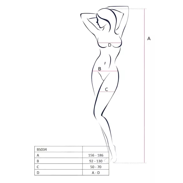 Passion BS034 - Rosennetz-Set (Weiß) - S-L