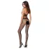 Passion BS048 - Offener Netz-Overall mit Halsband (Schwarz) - S-L