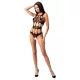 Passion BS083 - perforierter, offener, schwarzer Body (S-L)