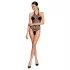 Passion BS087 - transparenter schwarzer Netz-Body (S-L)