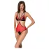 Passion Pfingstrose - Body mit Seitenausschnitt (Rot)