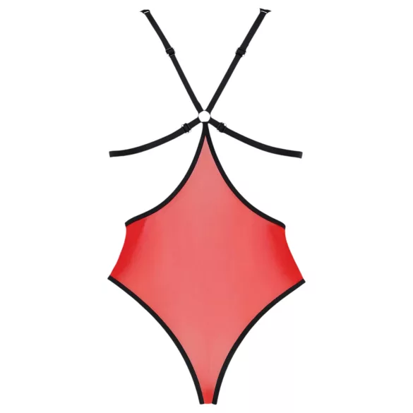 Passion Pfingstrose - Body mit Seitenausschnitt (Rot)