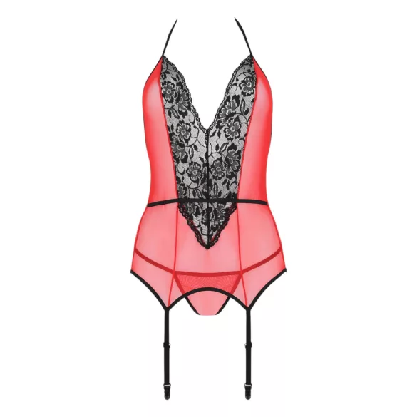 Passion Peonia - Top & String (rot)